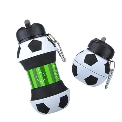 550ml Sports Theme Expandable Silicone Bottle for Kids