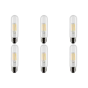 5.5W T10 LED - Clear - Medium base - 90 CRI - 4000K - 120V - 6PK