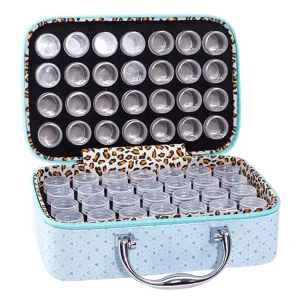 56 Bottles Diamond Painting Container Storage Bag Zip Carry Case Box Tools