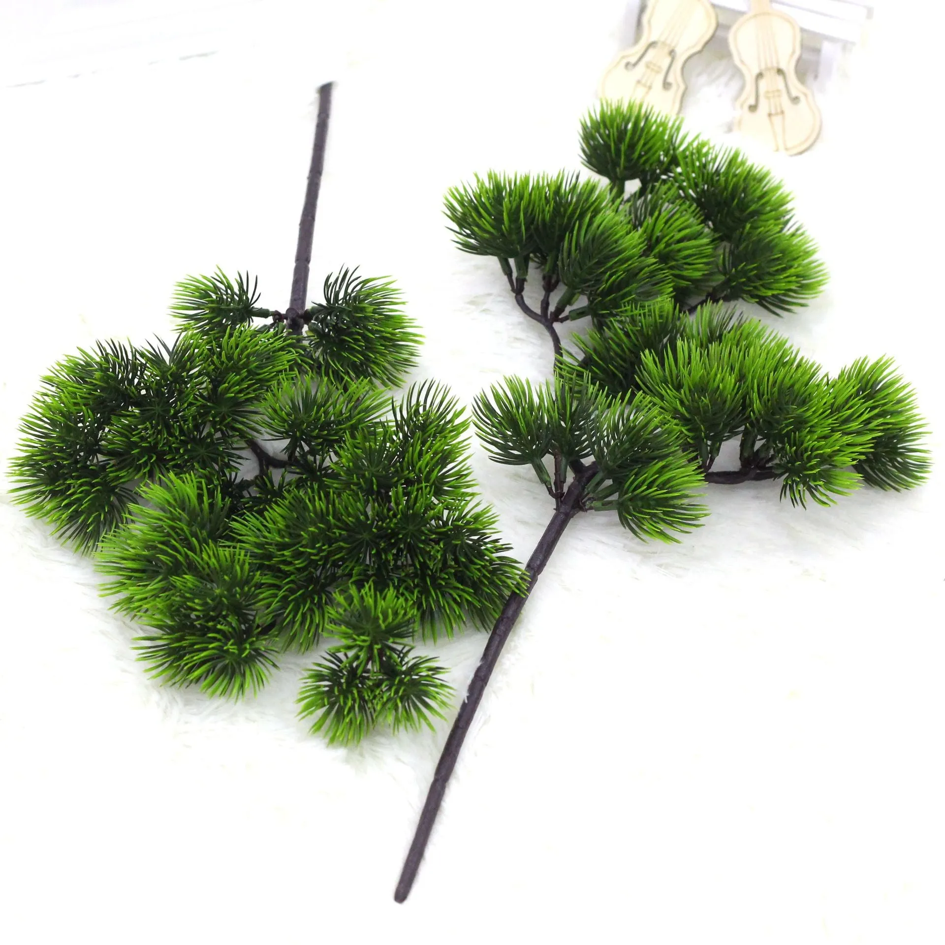 5PCS Green Plants Artificial Plant Beauty Pine Tree Plastic Fake