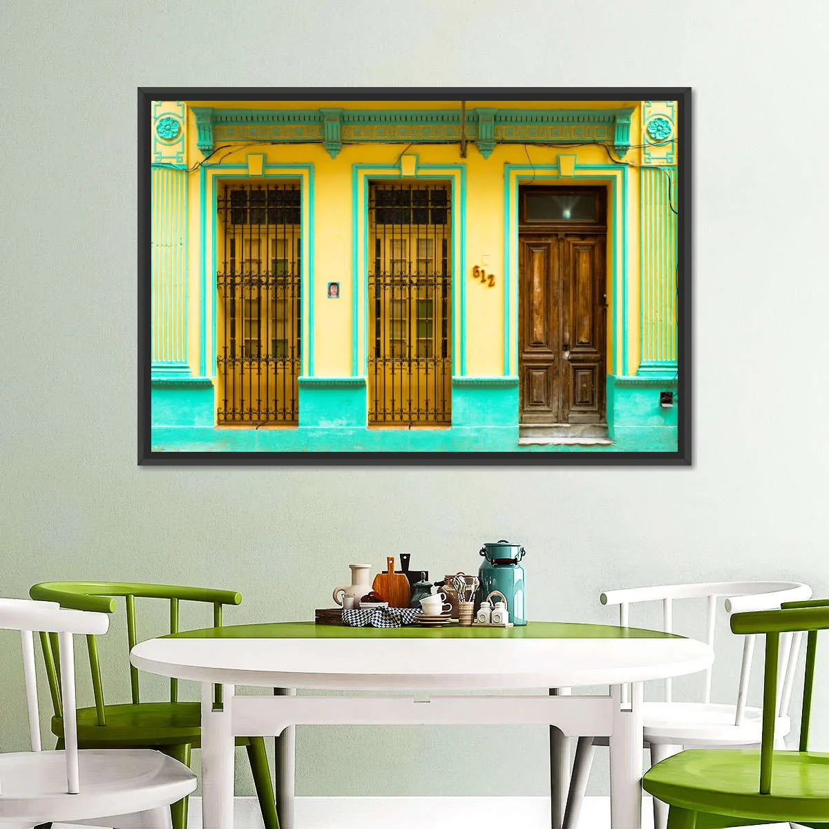 612 Street Havana Yellow And Green Wall Art