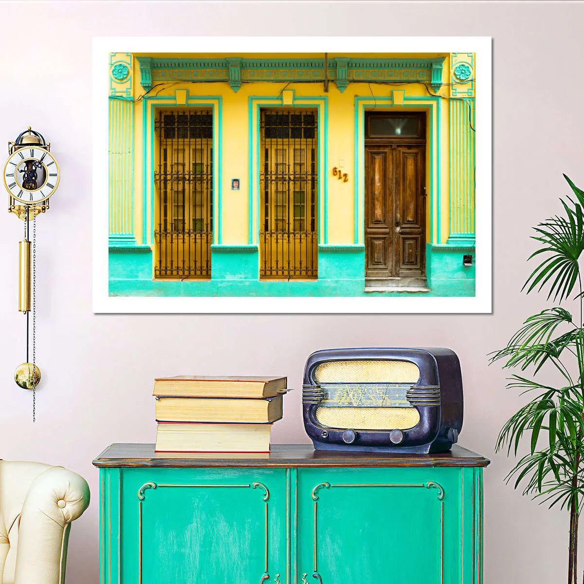612 Street Havana Yellow And Green Wall Art