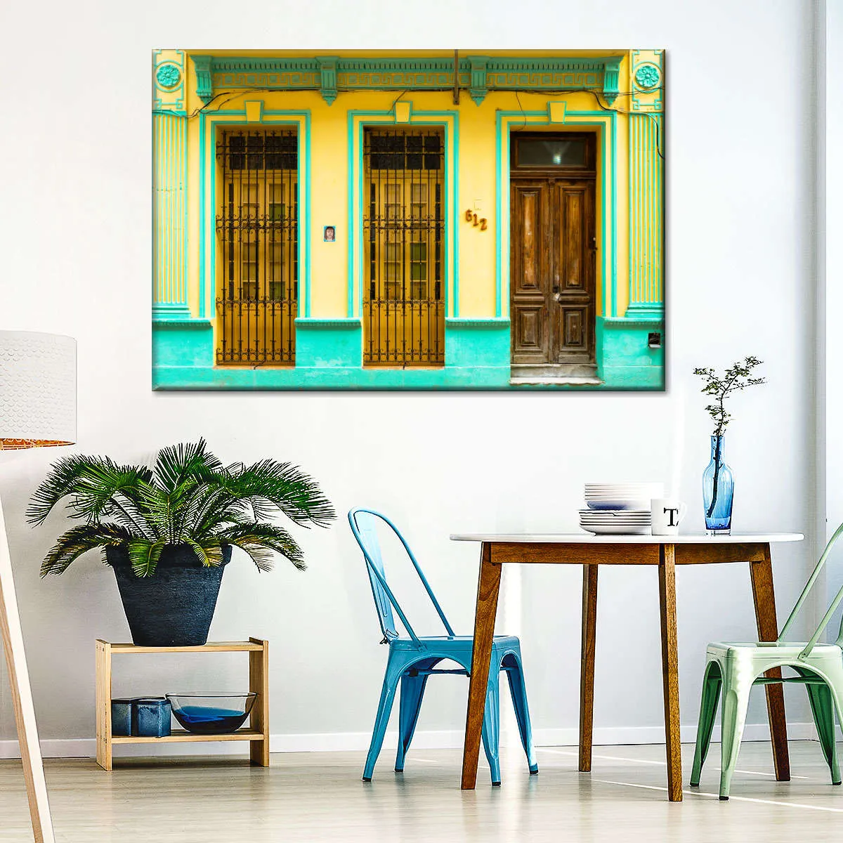612 Street Havana Yellow And Green Wall Art