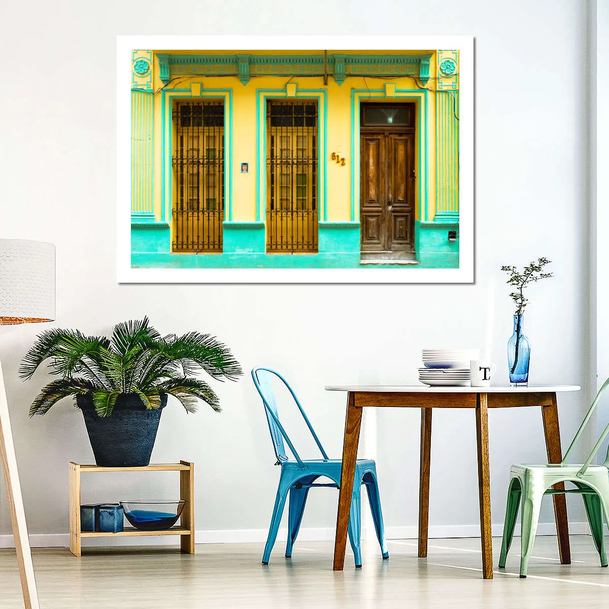 612 Street Havana Yellow And Green Wall Art