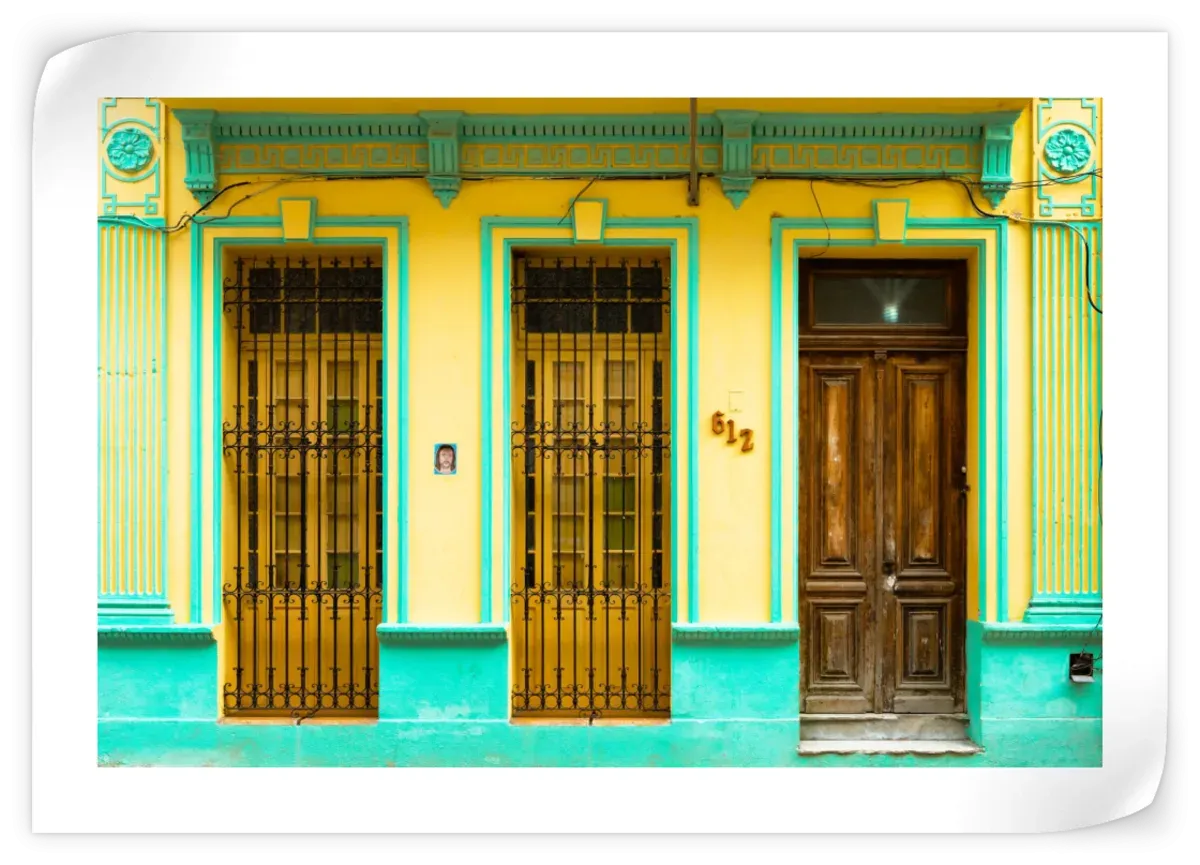 612 Street Havana Yellow And Green Wall Art