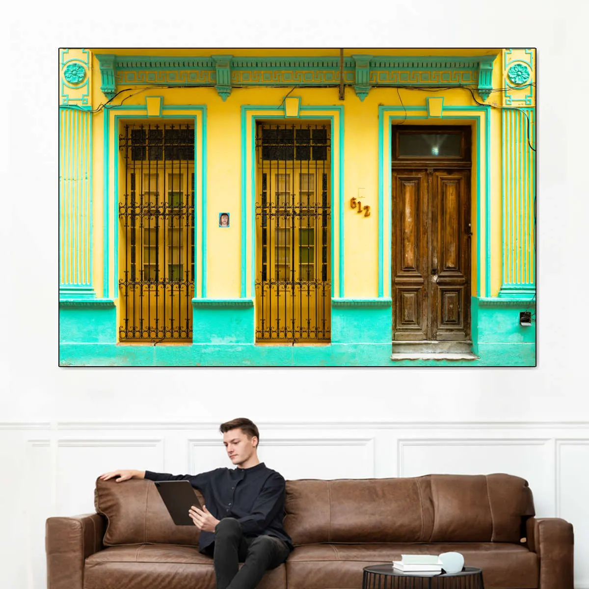 612 Street Havana Yellow And Green Wall Art