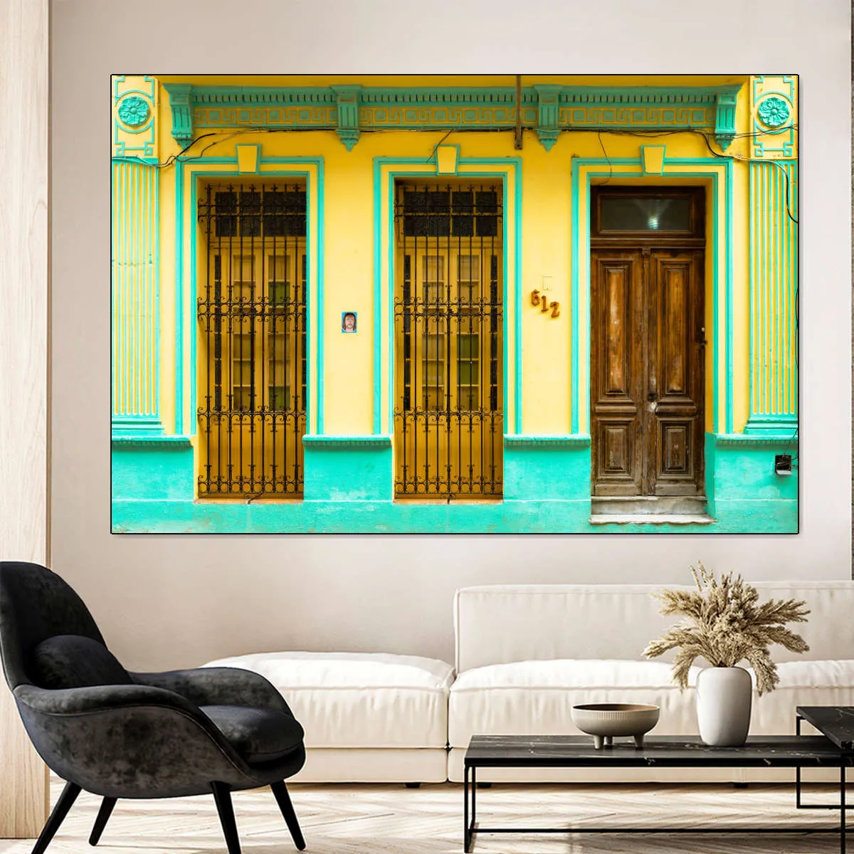 612 Street Havana Yellow And Green Wall Art
