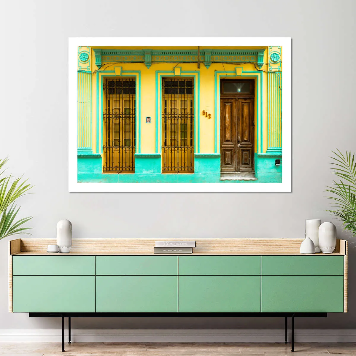 612 Street Havana Yellow And Green Wall Art