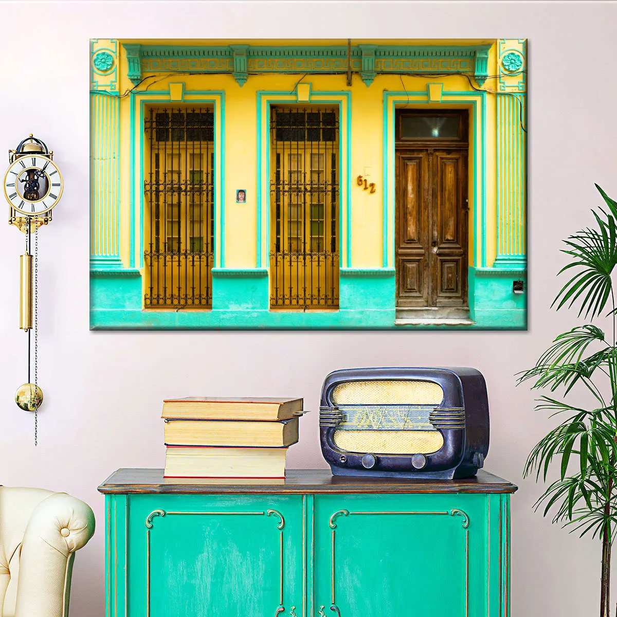612 Street Havana Yellow And Green Wall Art