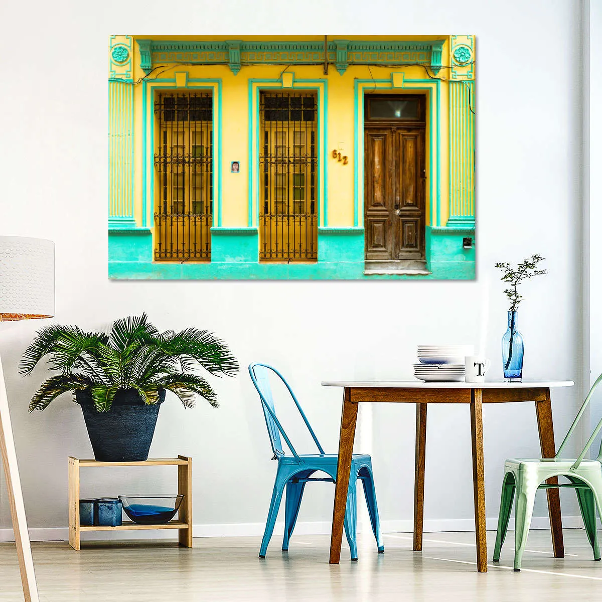 612 Street Havana Yellow And Green Wall Art