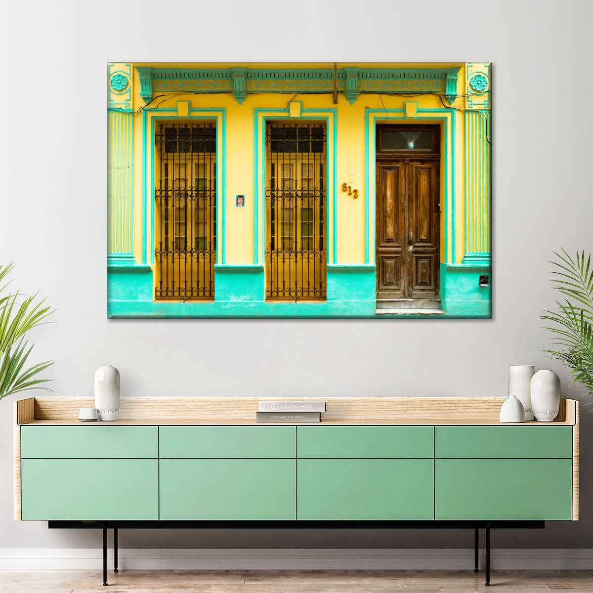 612 Street Havana Yellow And Green Wall Art
