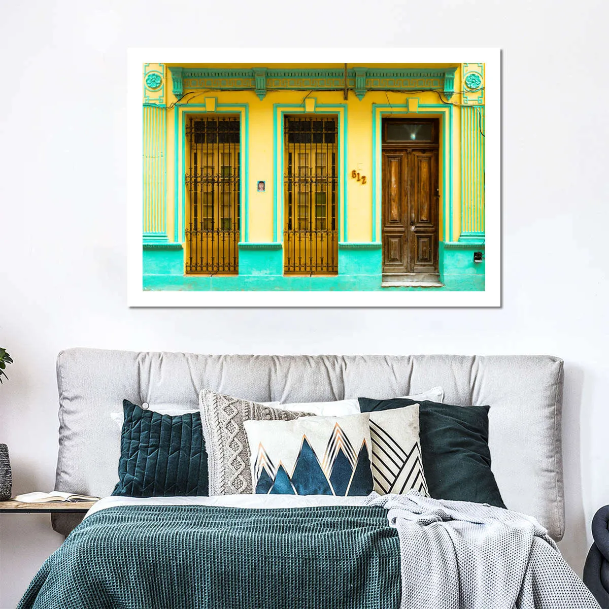 612 Street Havana Yellow And Green Wall Art