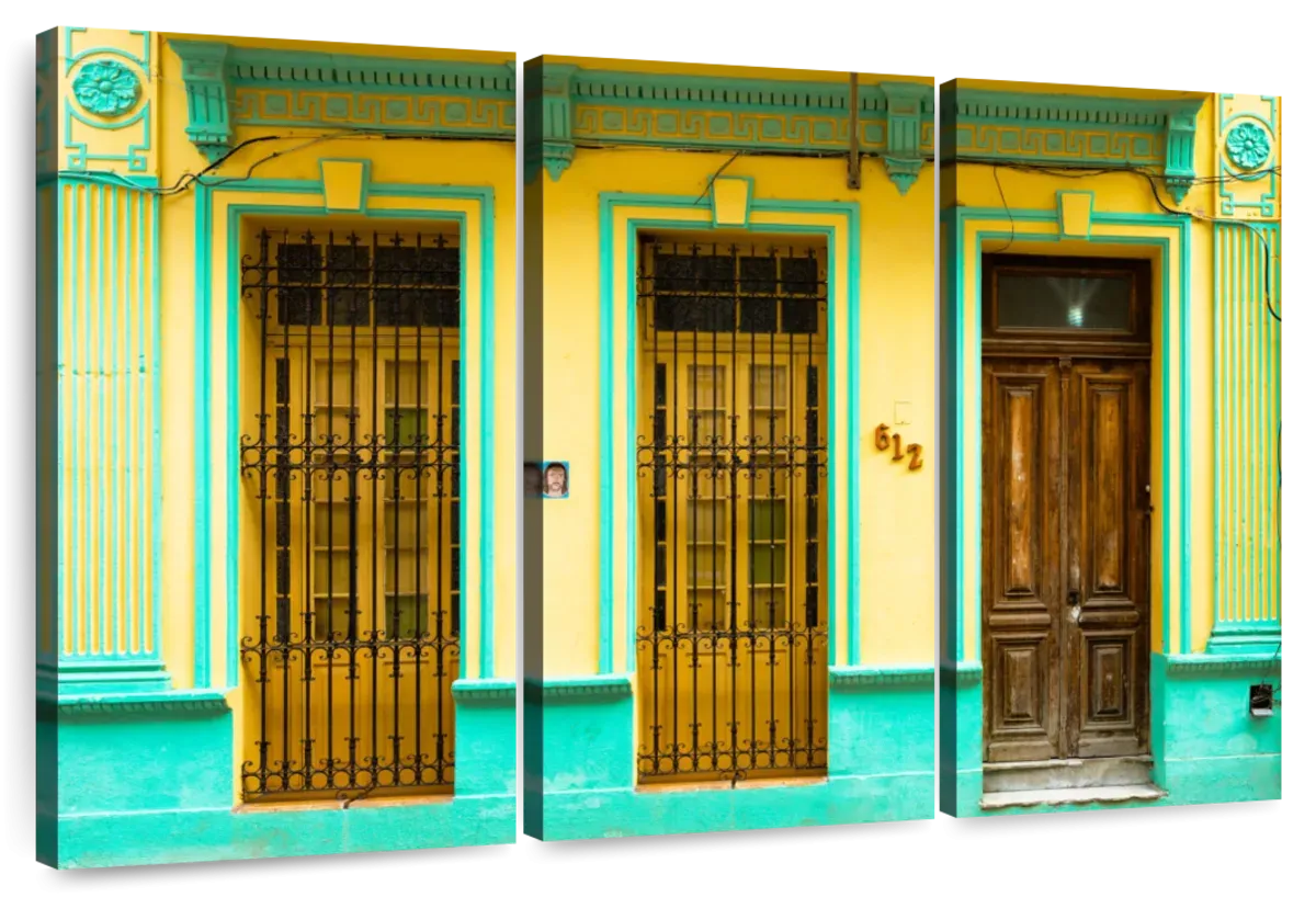 612 Street Havana Yellow And Green Wall Art
