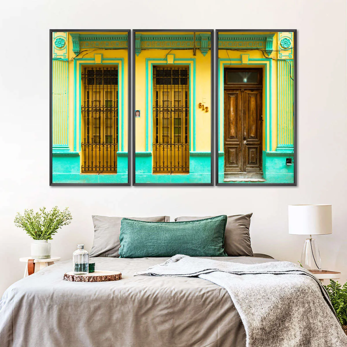 612 Street Havana Yellow And Green Wall Art