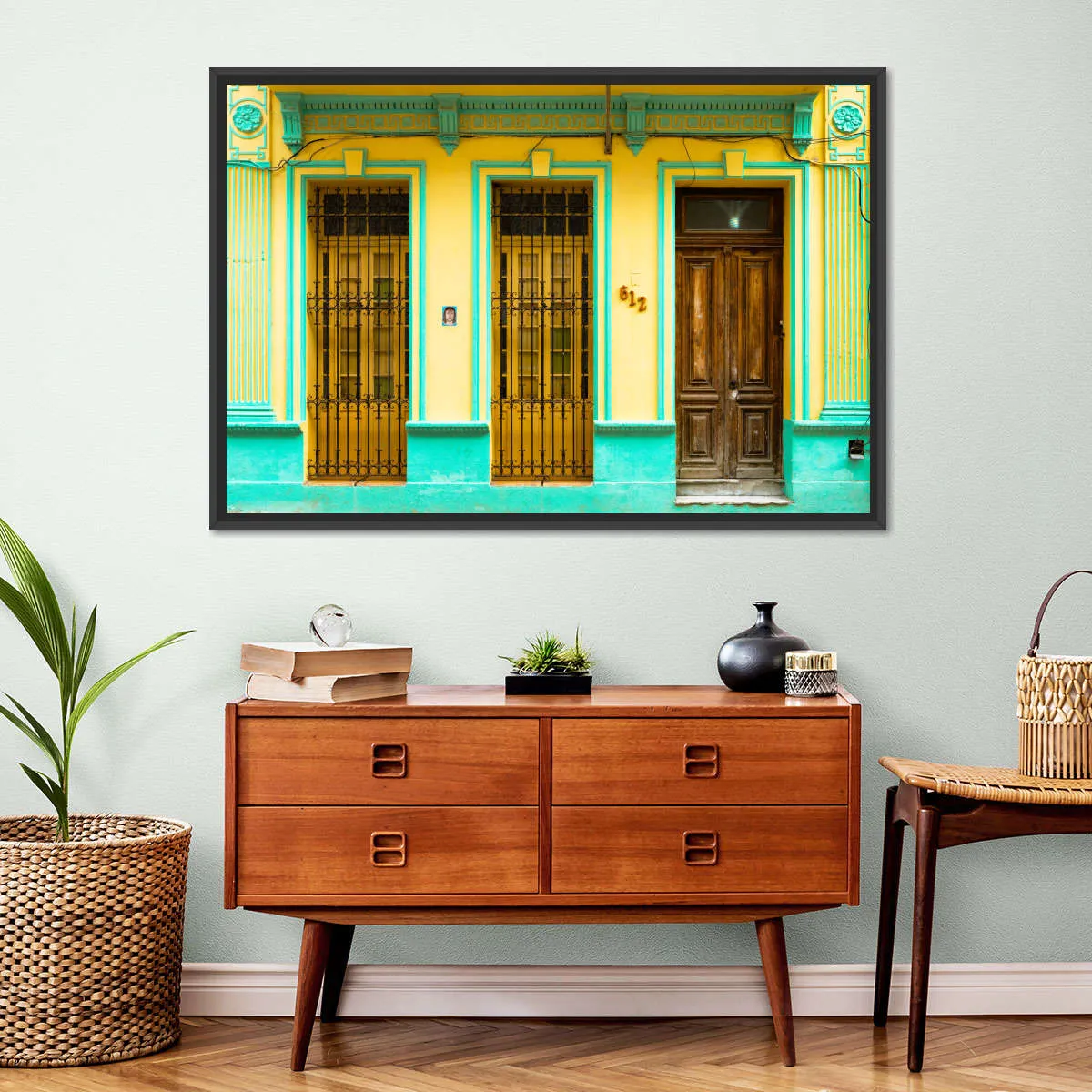612 Street Havana Yellow And Green Wall Art