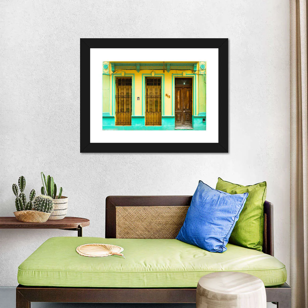 612 Street Havana Yellow And Green Wall Art