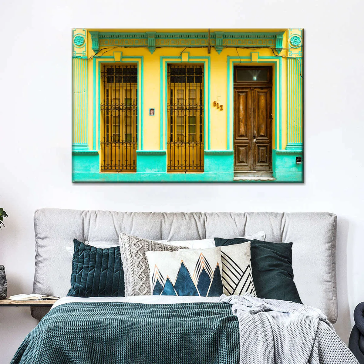 612 Street Havana Yellow And Green Wall Art