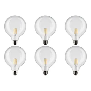 6W G40 LED - Clear - Medium base - 90 CRI - 4000K - 120V - 6-Pack