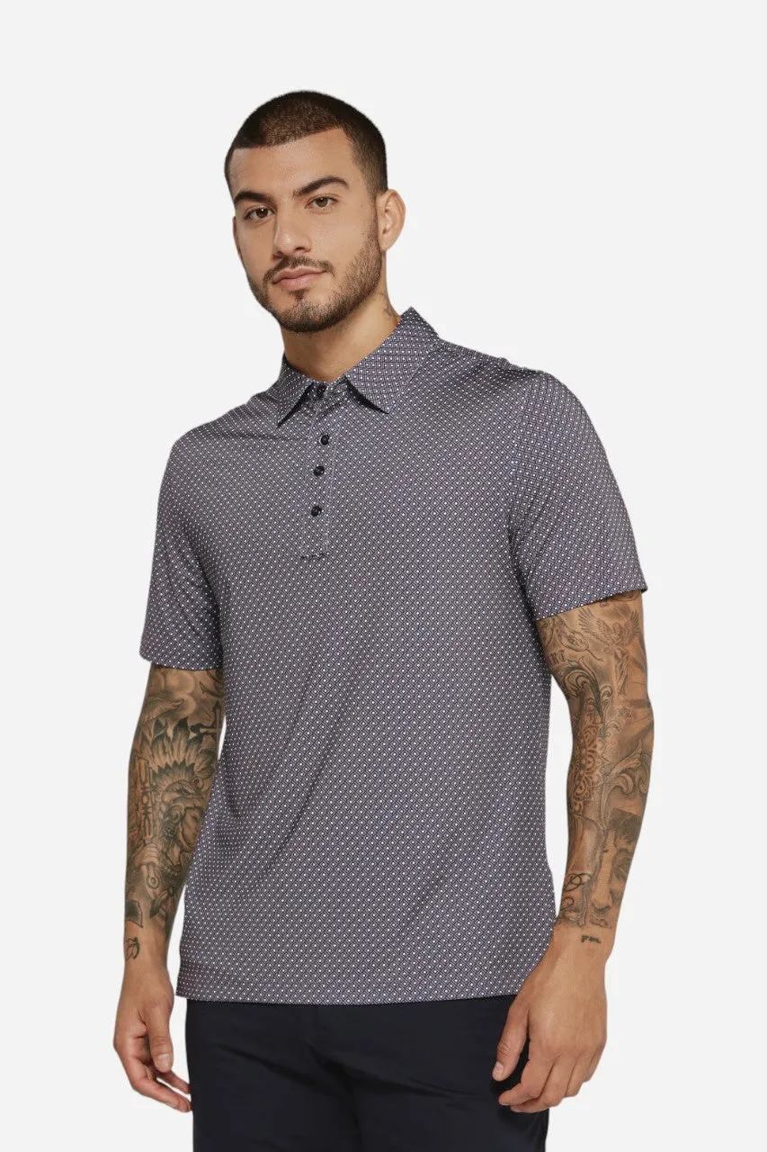 7 Diamonds Pierson Short Sleeve Polo Dusty Mauve