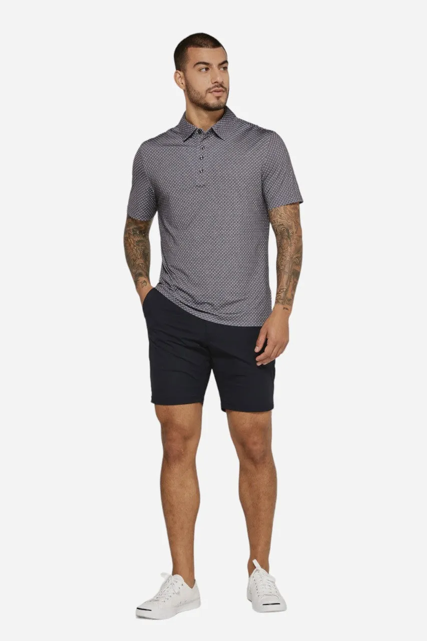 7 Diamonds Pierson Short Sleeve Polo Dusty Mauve