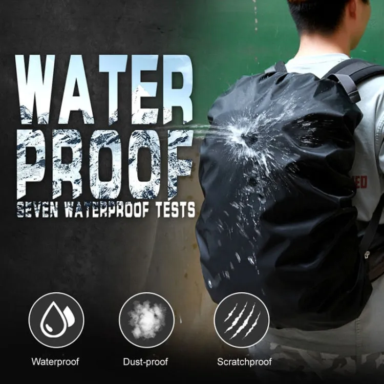 70L Adjustable Waterproof Dustproof Backpack  Rain Cover Portable Ultralight Protective Cover(Orange)