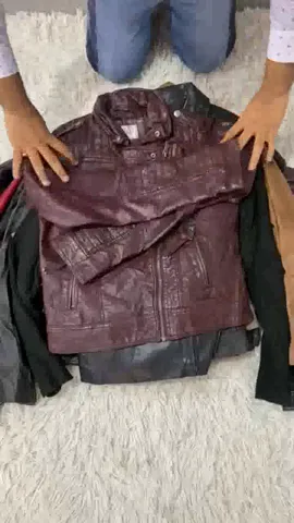90s Vintage Unique-Style Leather Structure Jackets - 11 Pcs