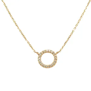 9ct Yellow Gold Diamond Forevermore Petite Pendant