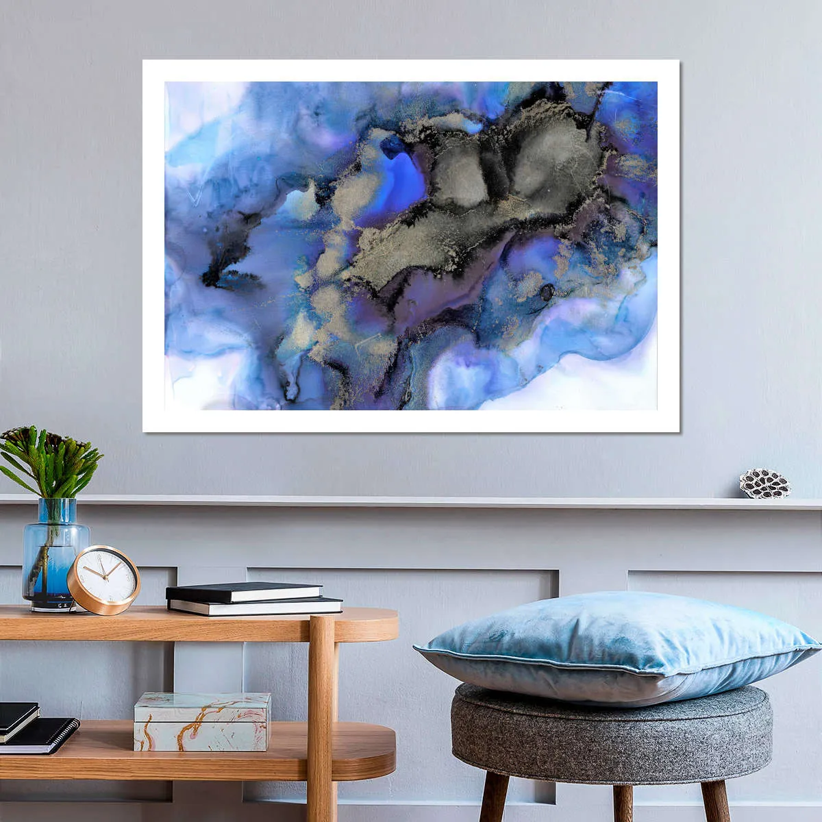 A Blue Mirage Wall Art