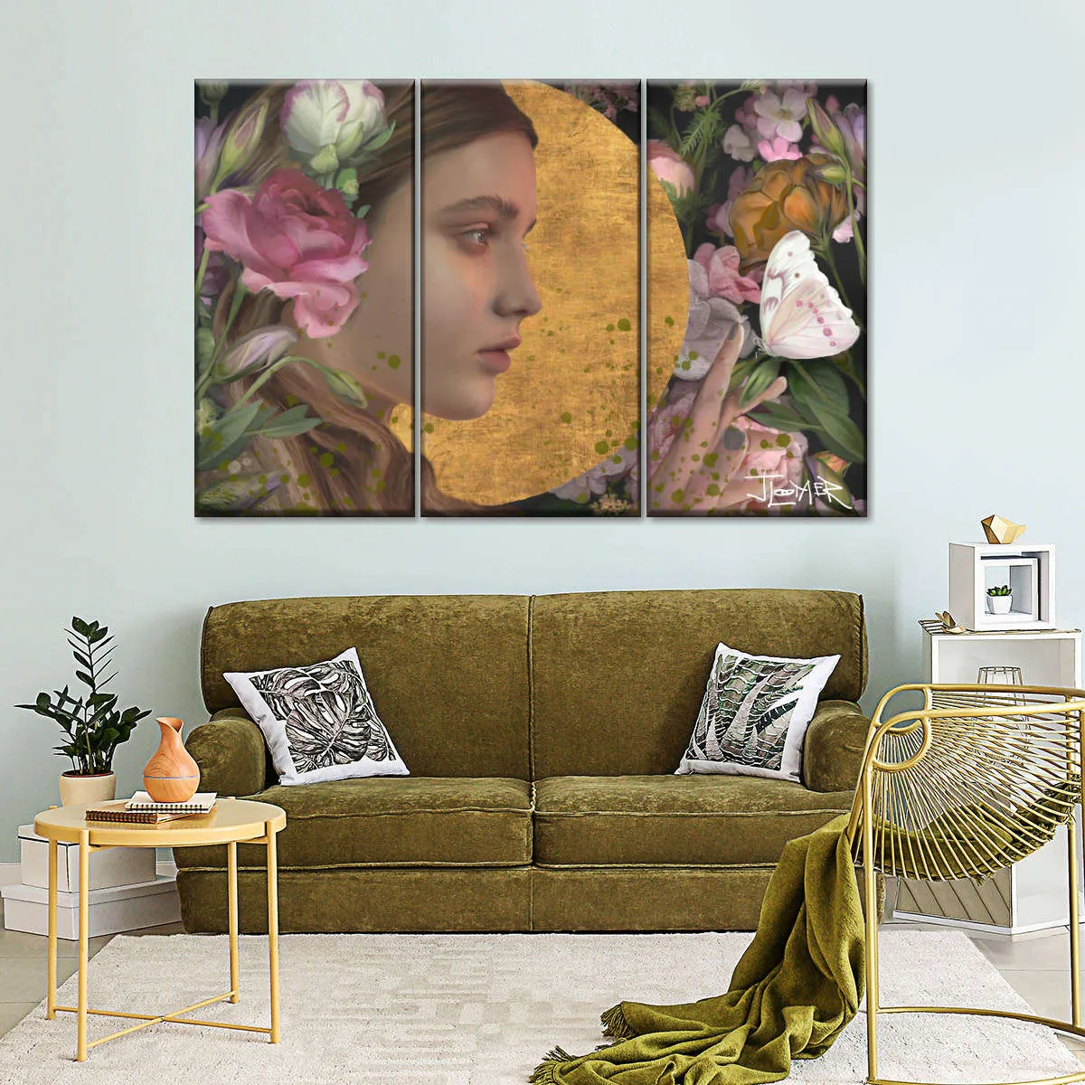 A Butterfly Garden Wall Art