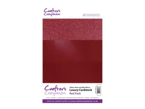A4 Luxury Mixed Red Card - 10 Pack