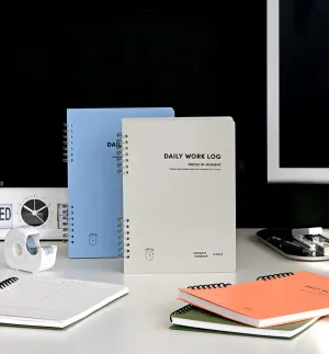 A5 Compact Daily Work Log Notebook [4 Colors]