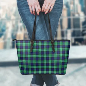 Abercrombie Tartan Leather Tote Bag