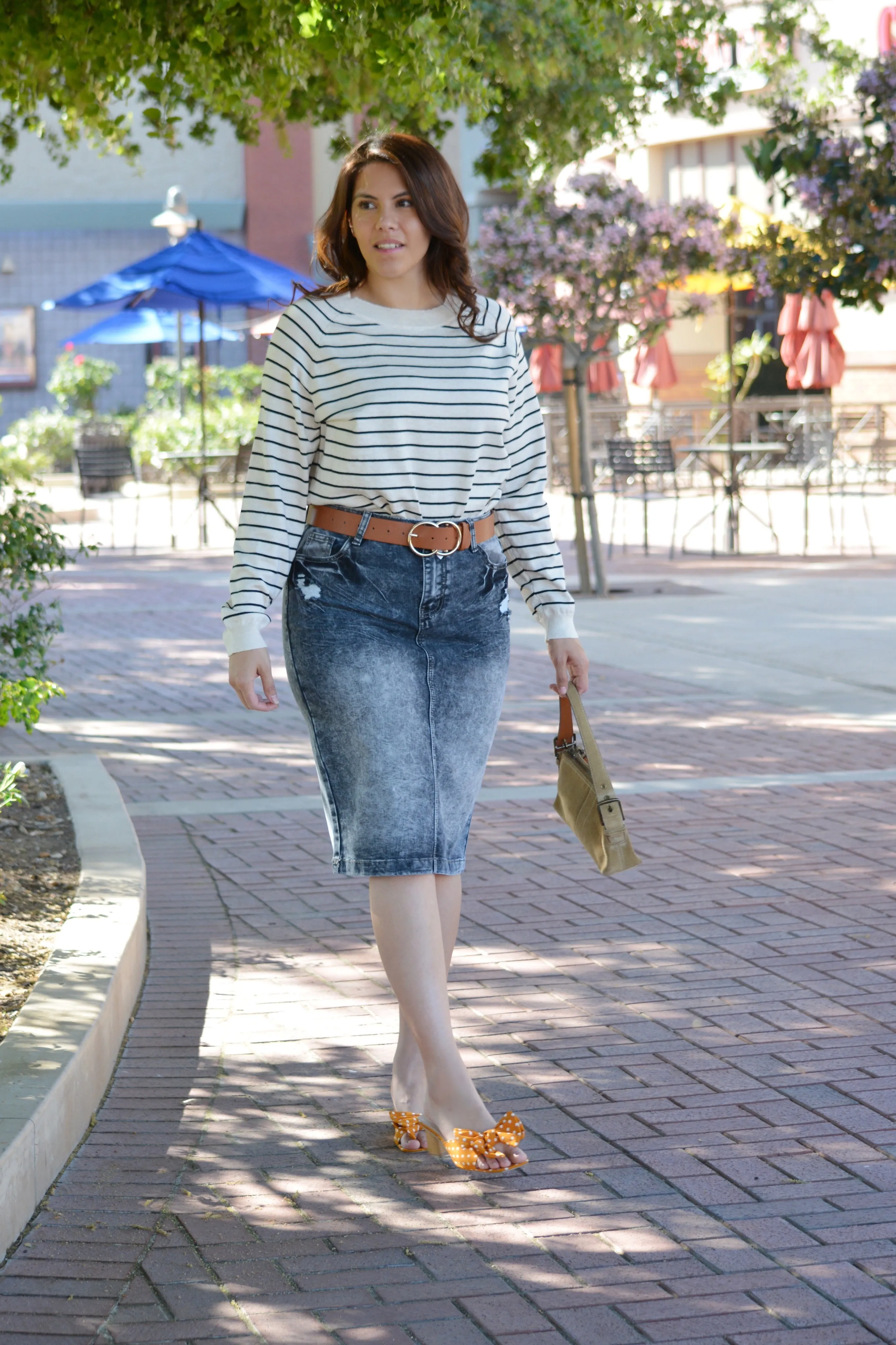 Abigail Striped Light Knit Top