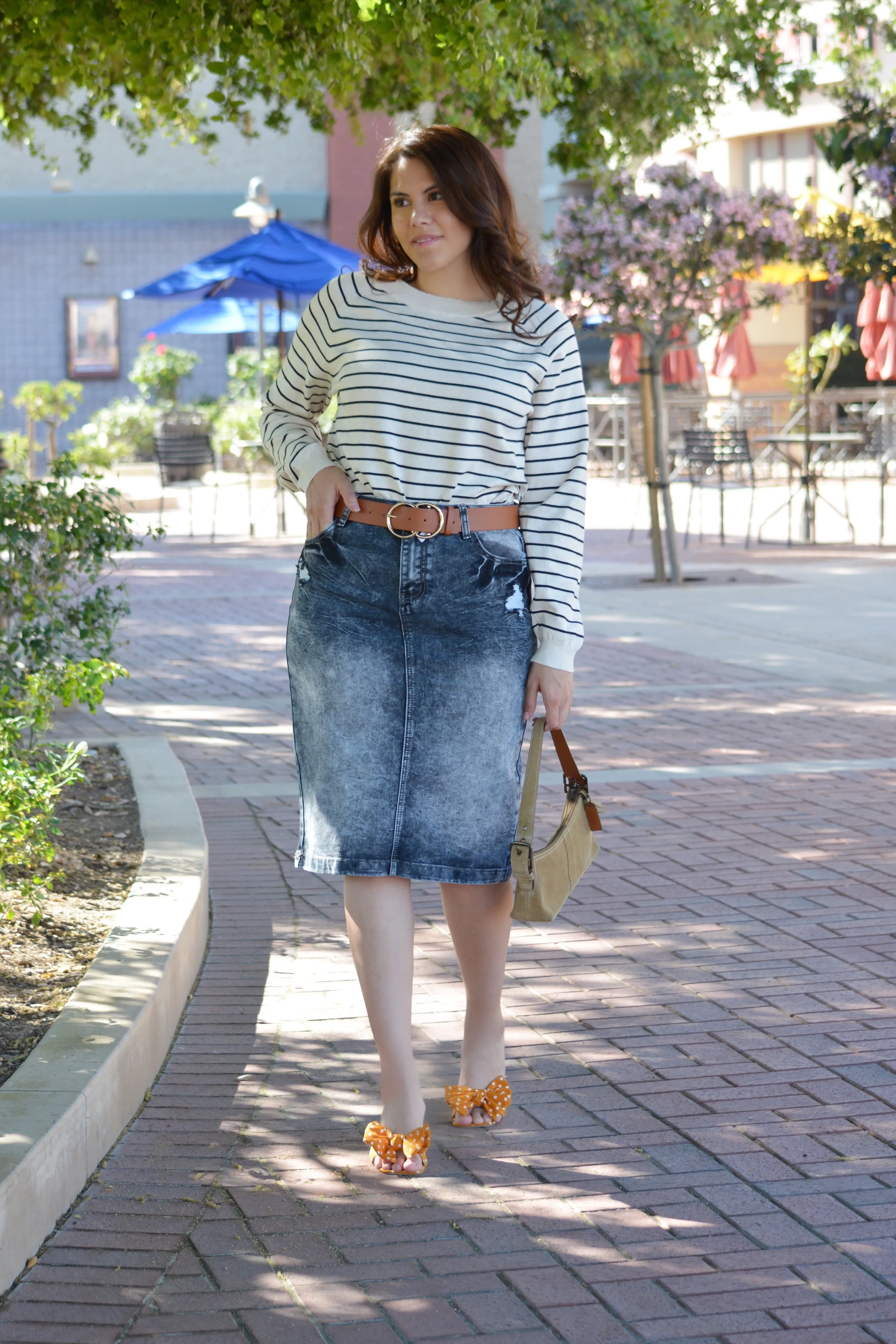 Abigail Striped Light Knit Top