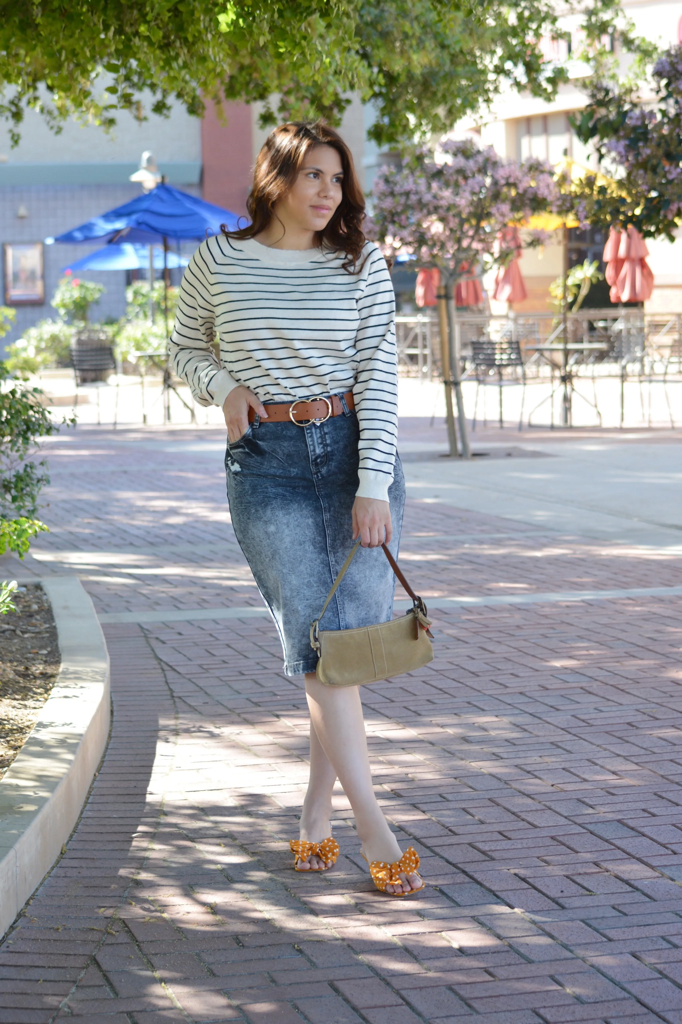 Abigail Striped Light Knit Top