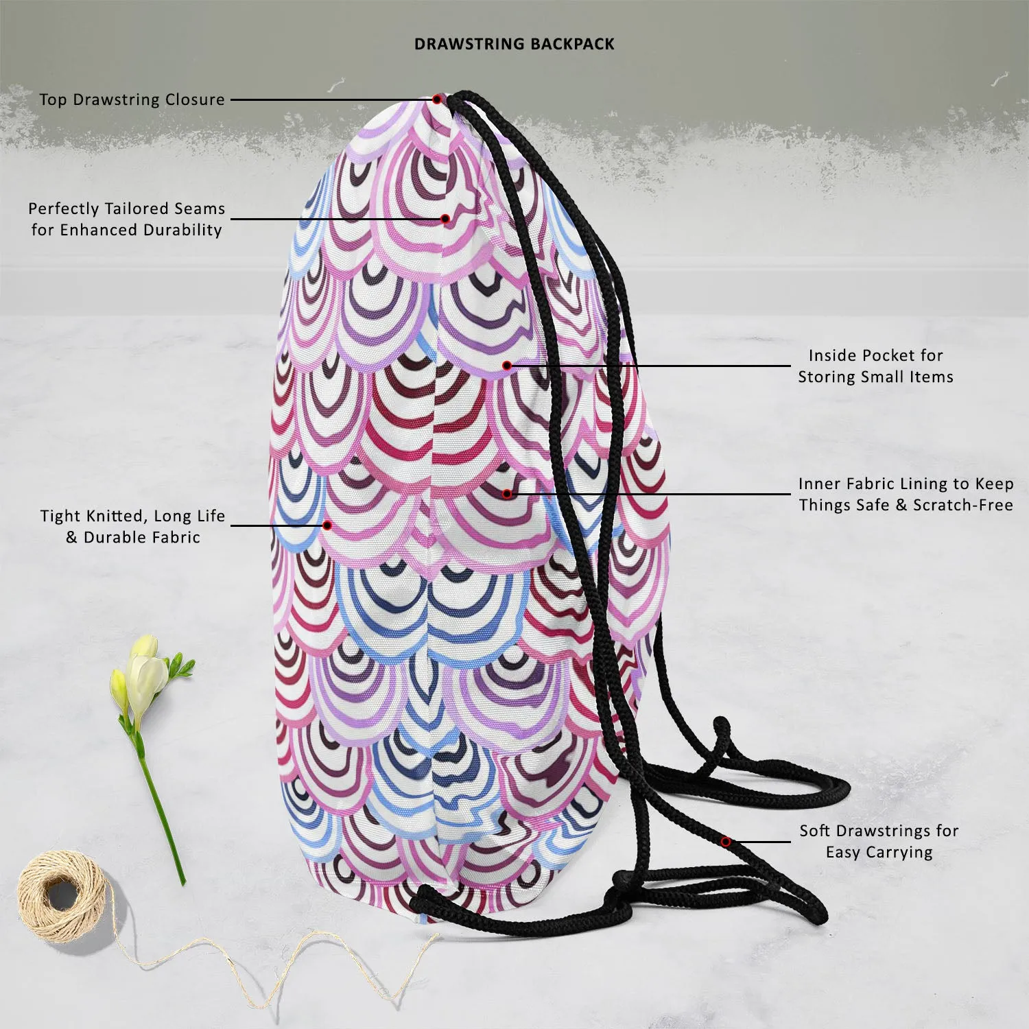Abstract Doodles D2 Backpack for Students | College & Travel Bag