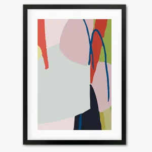 Abstract Jungle Linocut Framed Art