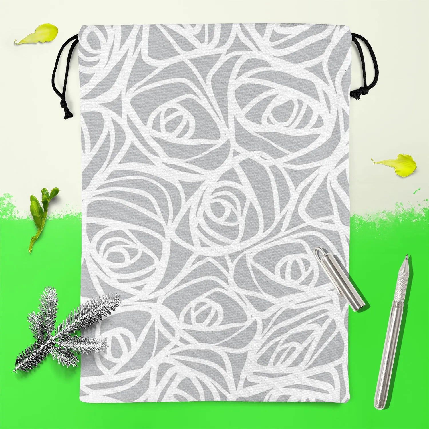 Abstract Pattern D1 Reusable Sack Bag | Bag for Gym, Storage, Vegetable & Travel