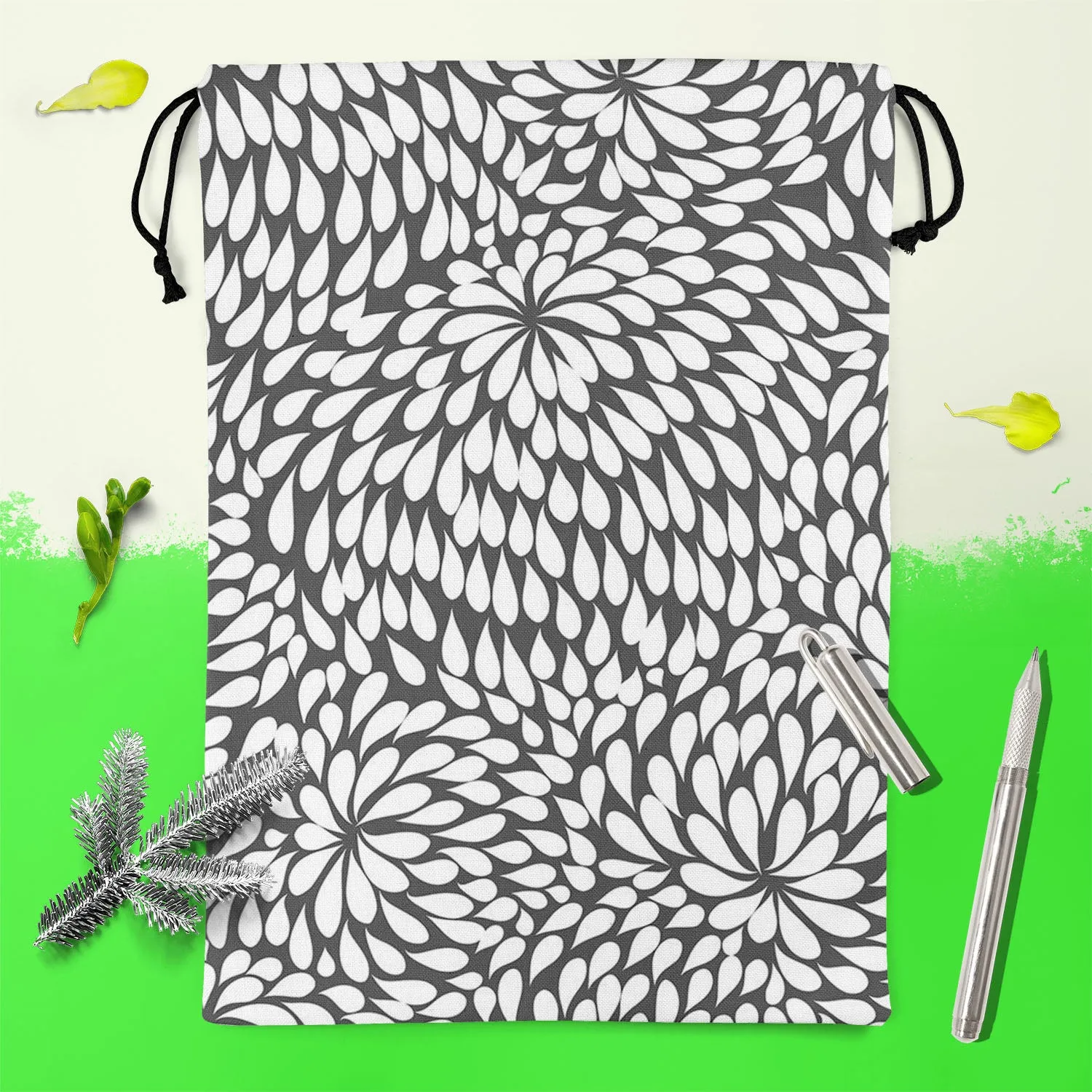 Abstract Pattern D3 Reusable Sack Bag | Bag for Gym, Storage, Vegetable & Travel