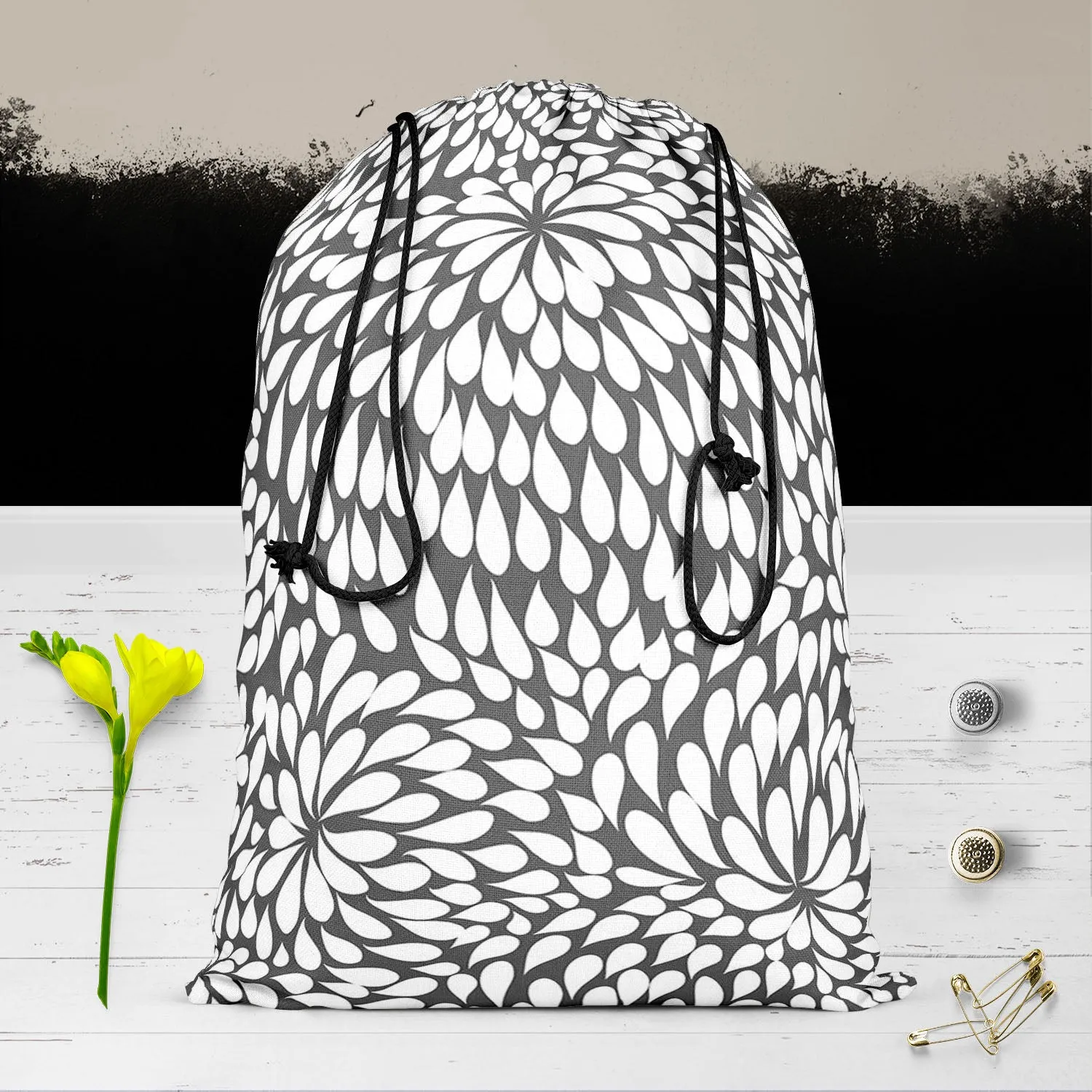 Abstract Pattern D3 Reusable Sack Bag | Bag for Gym, Storage, Vegetable & Travel