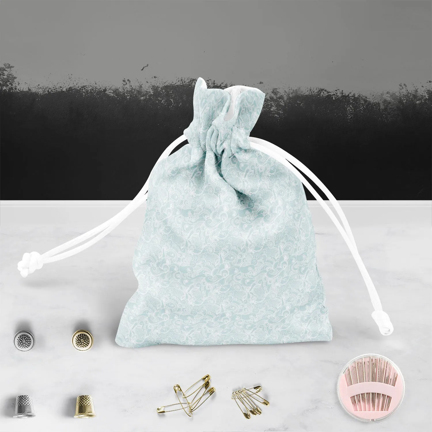 Abstract Wave Pouch Wrist Potli Bag | Bag for Weddings & Casual Parties
