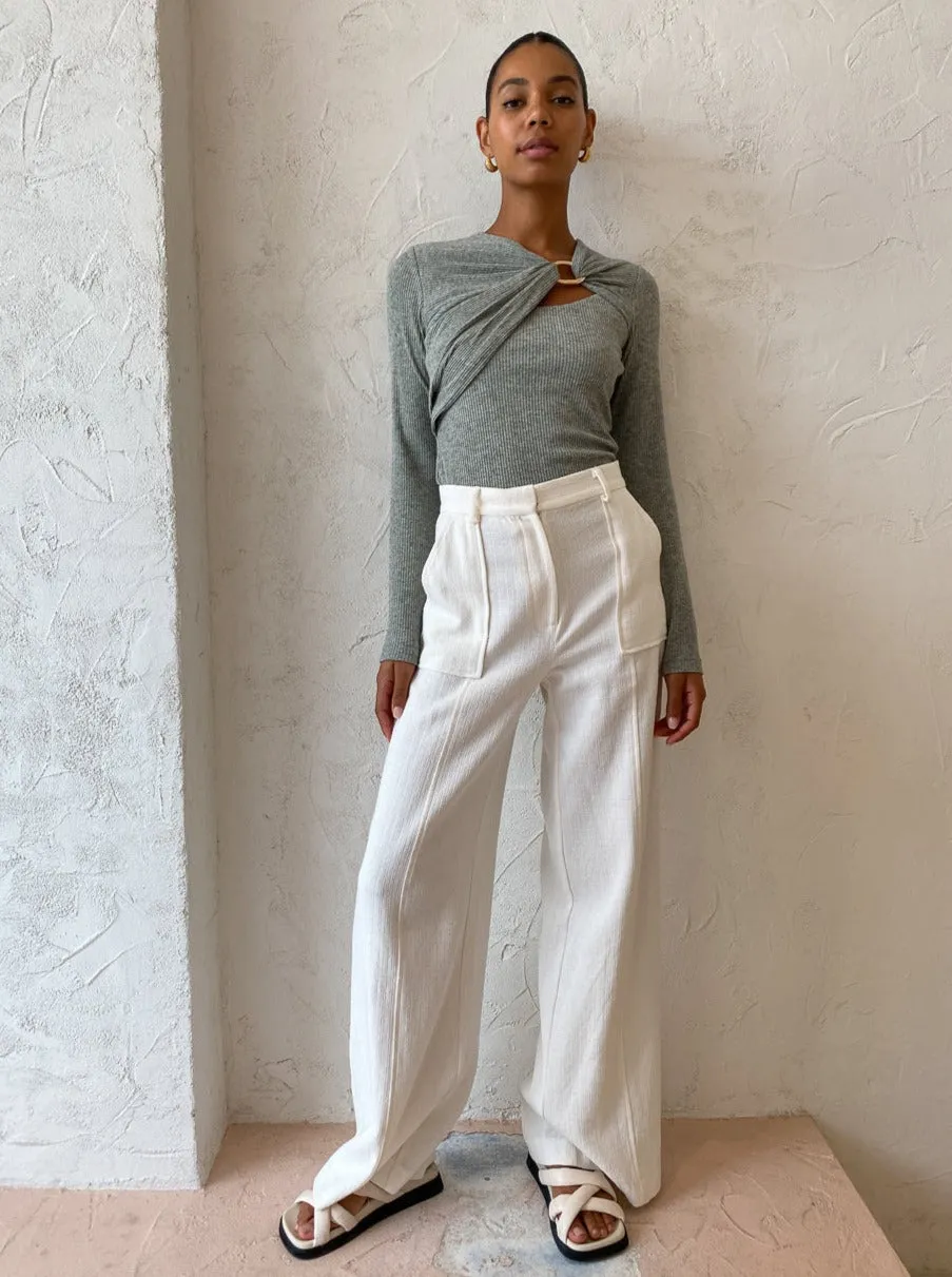 Acler Murray Top in Fern Marle