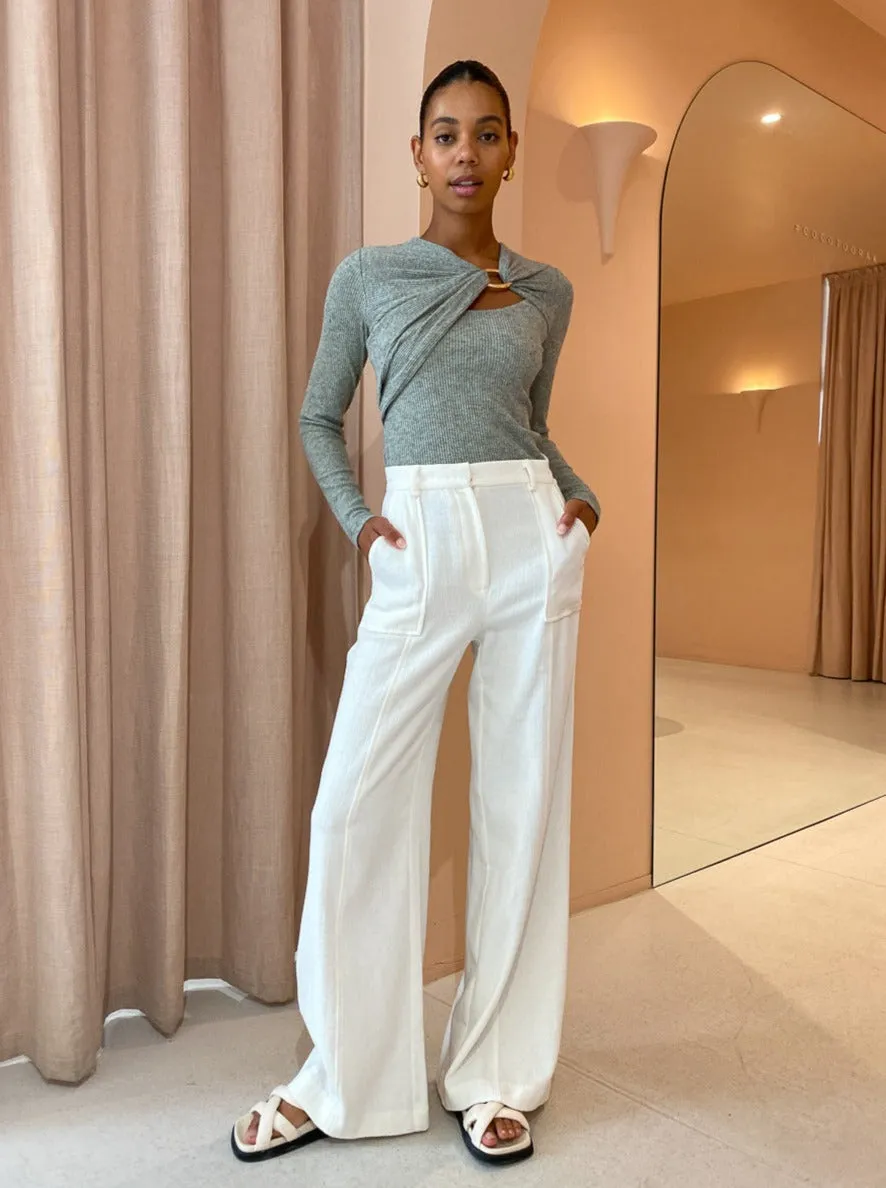 Acler Murray Top in Fern Marle