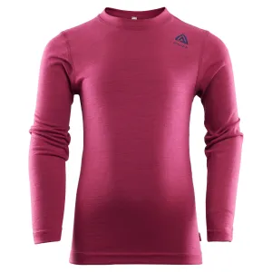Aclima Kids&#x27; LightWool Crew Neck  Cerise | Buy Aclima Kids&#x27; LightWool Crew Neck  Cerise here | Outnorth