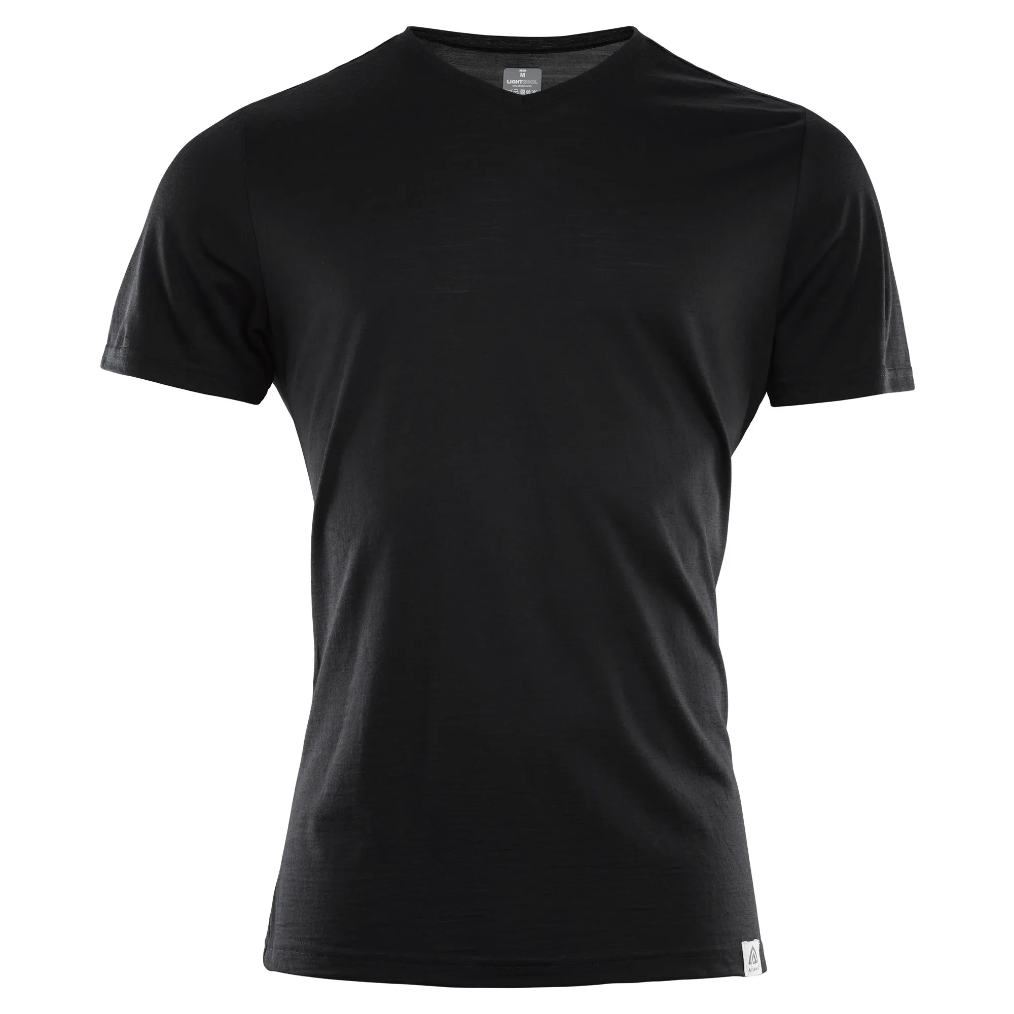 Aclima LightWool T-Shirt V-Neck Men Jet Black | Buy Aclima LightWool T-Shirt V-Neck Men Jet Black here | Outnorth