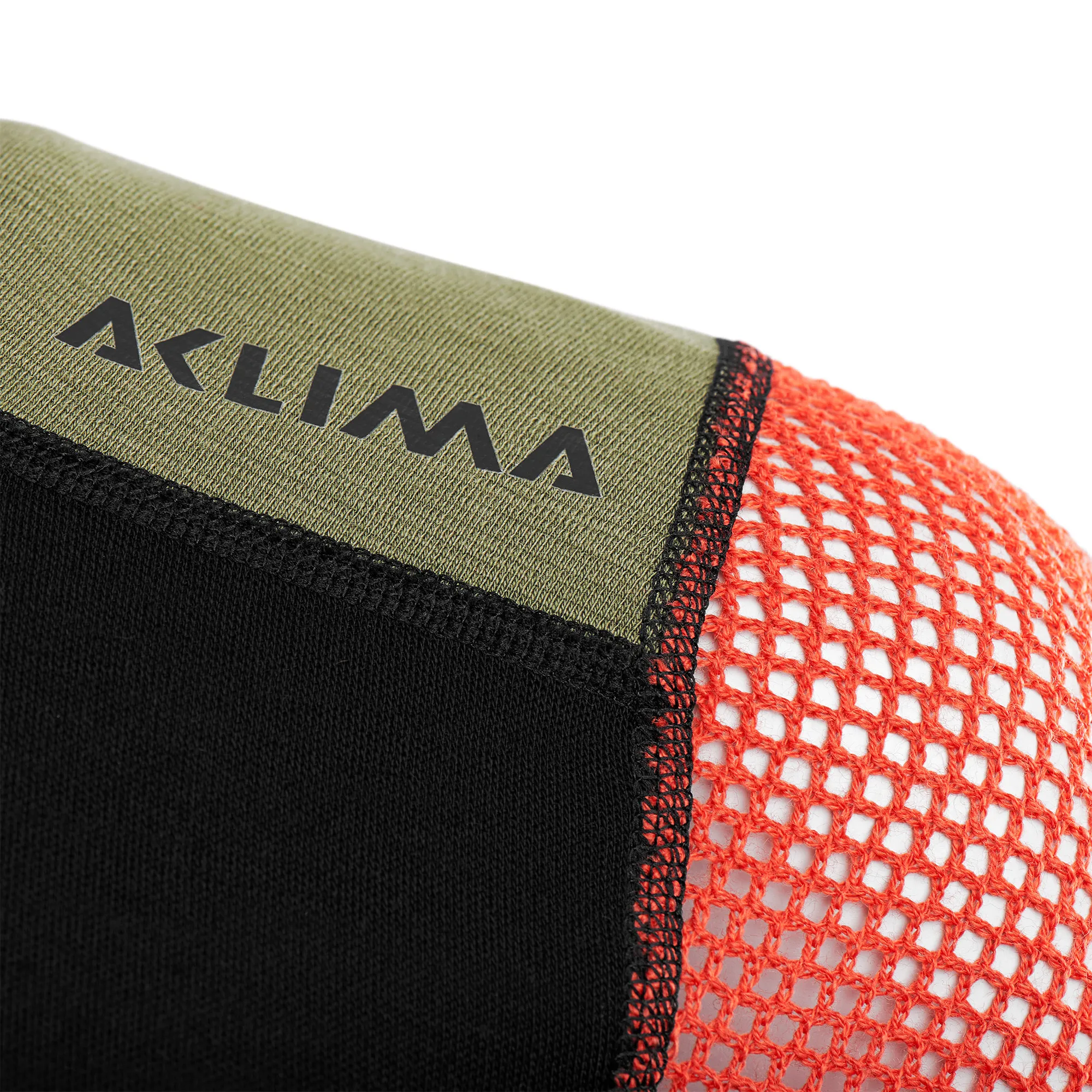 Aclima Women&#x27;s WoolNet Hybrid Crew Neck Jet Black/Poinciana/Capulet Olive | Buy Aclima Women&#x27;s WoolNet Hybrid Crew Neck Jet Black/Poinciana/Capulet Olive here | Outnorth