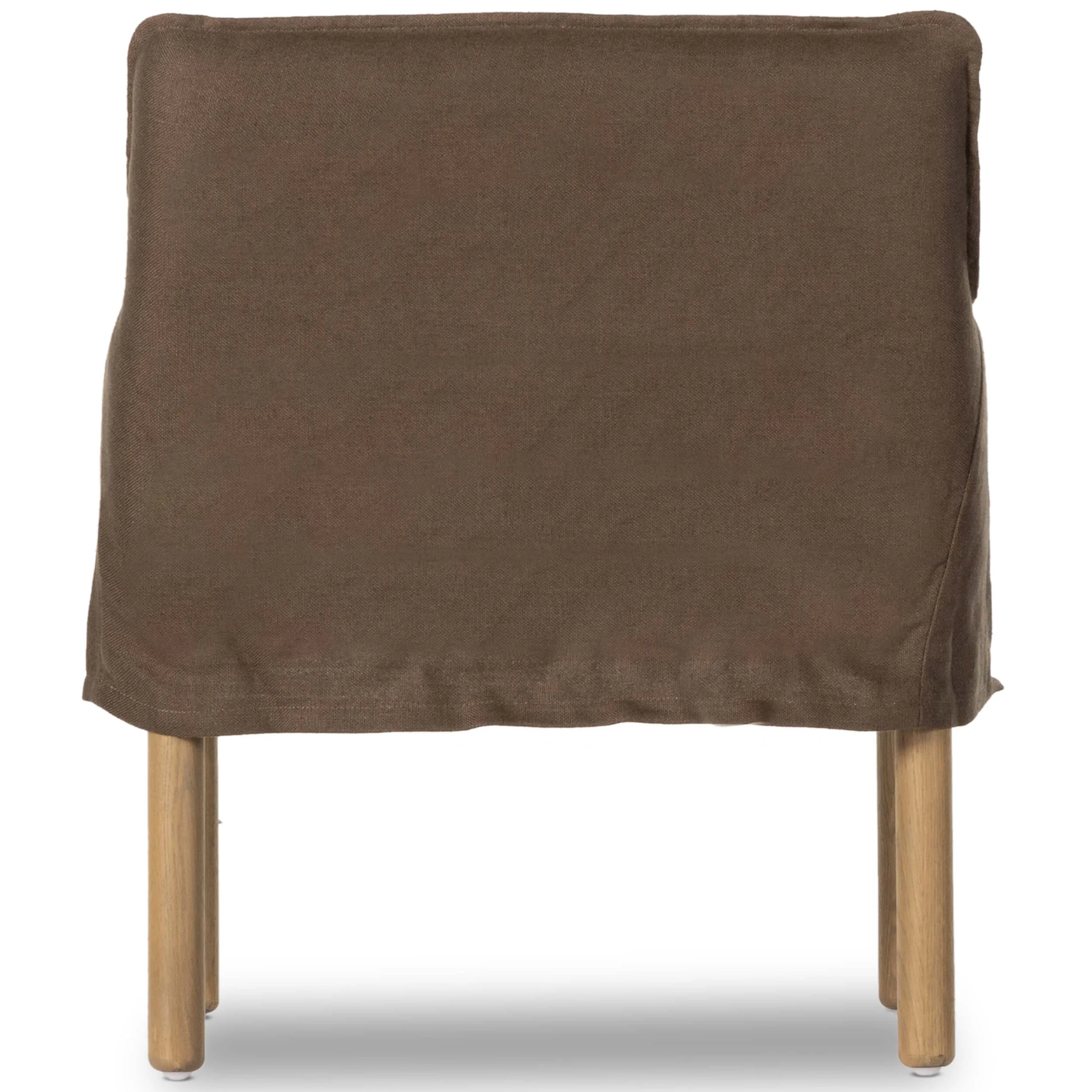 Addington Slipcover Dining Arm Chair, Brussels Coffee