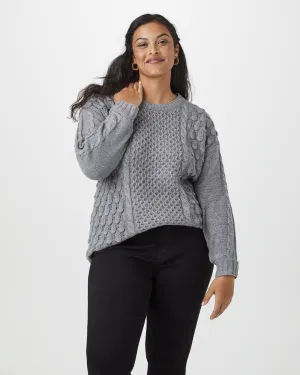 Adelaide Pullover Sweater | Light Grey