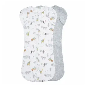 Aden Anais 2-Pack Essentials Snug Easy Swaddles - Savanna Spots (0-3 Months)