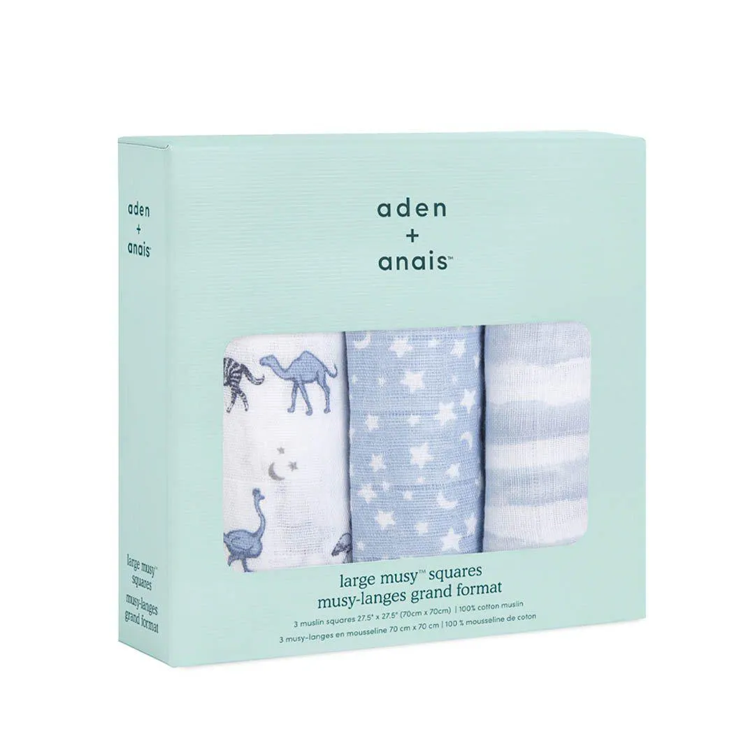 aden   anais Muslin Squares - Rising Star - 3 Pack